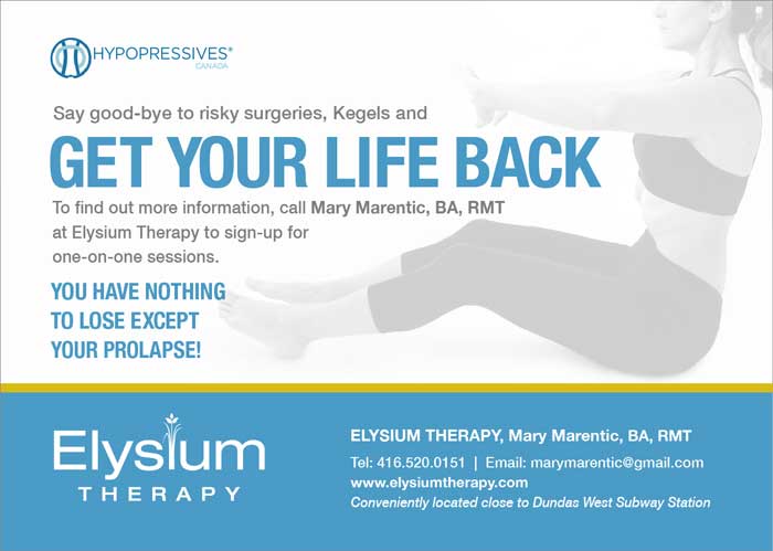 Elysium massage therapy hypopressives pose